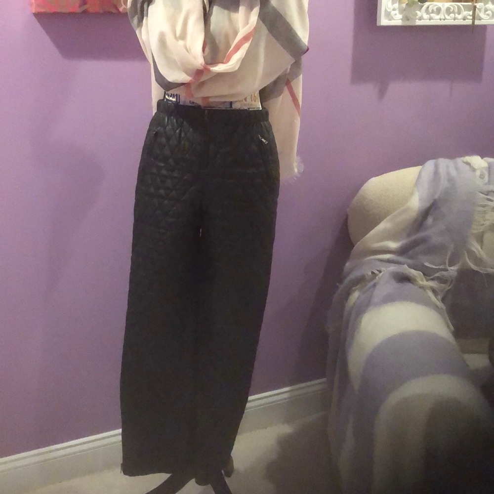 Bcbg quilted leather pants!